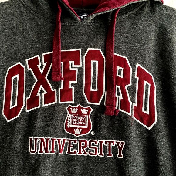 Oxford University Hoodie Official Merchandise Gray Size Large College Apparel - Picture 2 of 7